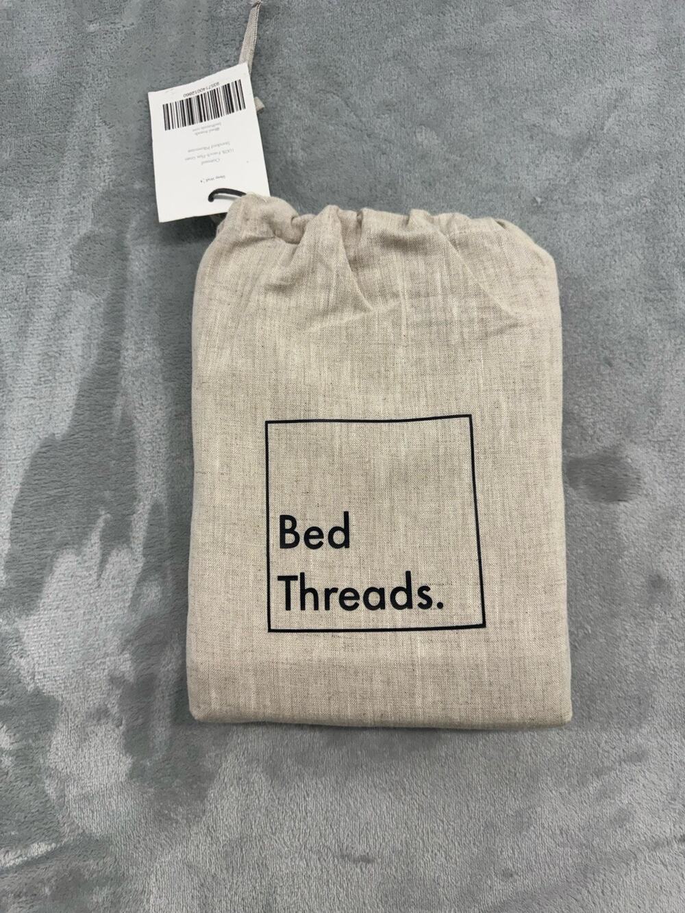 Bed Threads 100% French Flax Linen Standard Pillowcase In Oatmeal